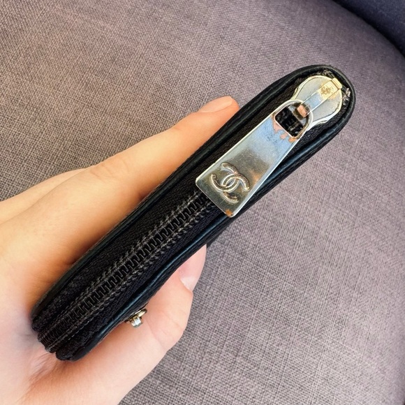 Chanel zip around long wallet coco mark cc - Picture 4 of 8